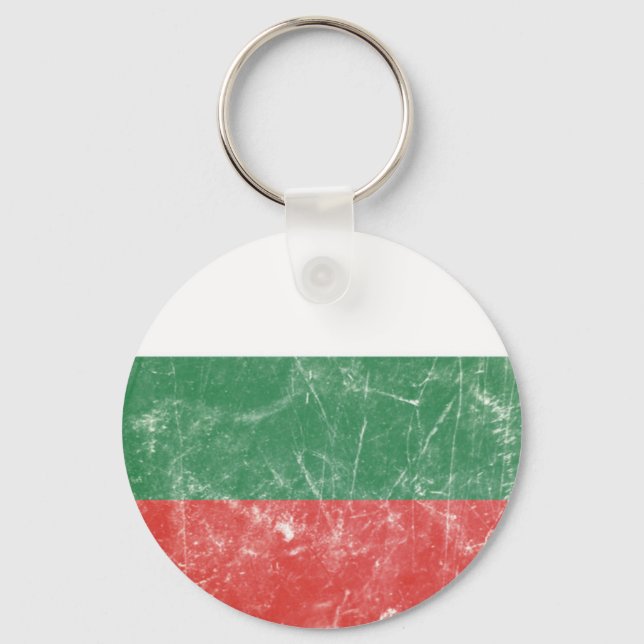 Vintage Bulgarian Flag Keychain (Front)