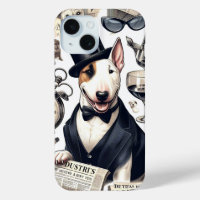 Vintage Bull Terrier Pattern