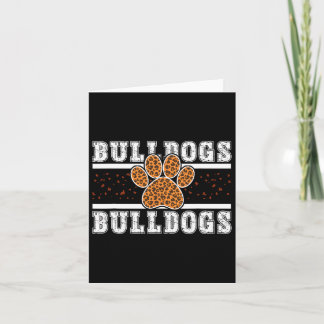 Vintage Bulldogs Team Pride School Spirit Back To  Card