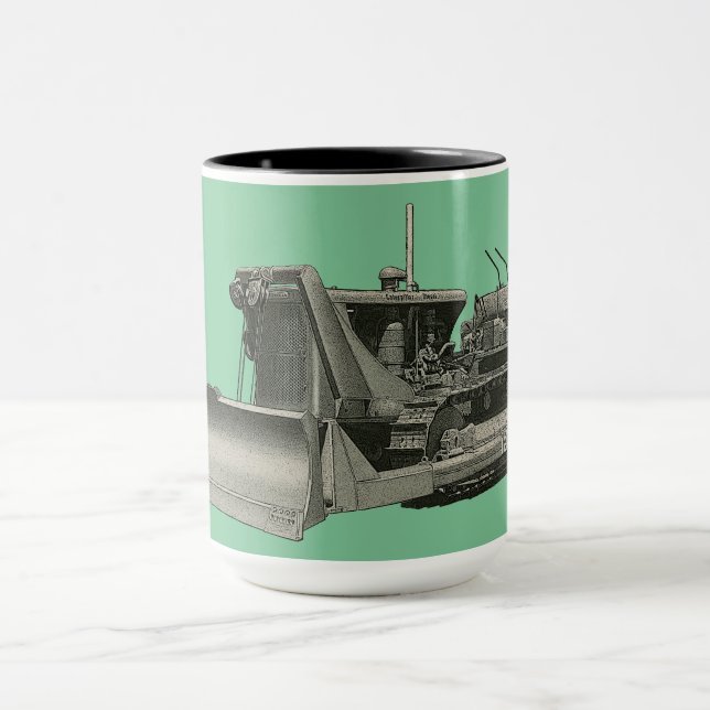 VINTAGE BULLDOZER OPERATING ENGINEER CUSTOM 1 MUG (Center)