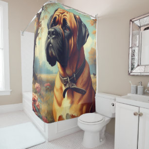 Vintage Bullmastiff Painting