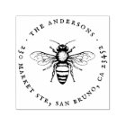 Vintage Bumble Bee Round Name & Return Address
