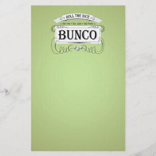 Vintage Bunco Design Stationery