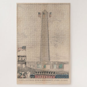 Vintage Bunker Hill Monument Inauguration Jigsaw Puzzle