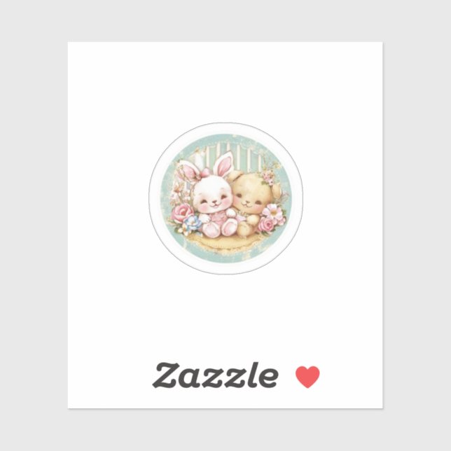 Vintage bunny and bear (Sheet)