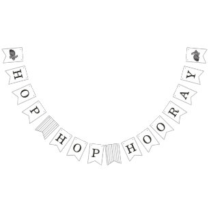 Vintage Bunny Frame Bannière de Bunny de Pâques - 