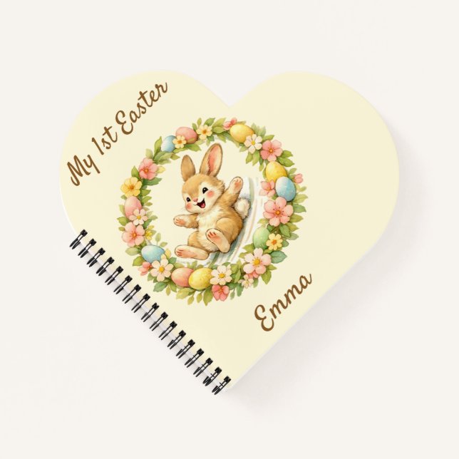 Vintage Bunny My First Easter Notebook (Front)
