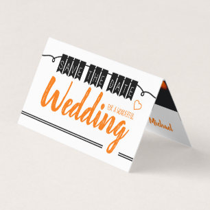 Vintage Bunting, Photo Enregistrer La Carte Date