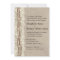 Vintage Burlap Lace Pearls Wedding Invitation