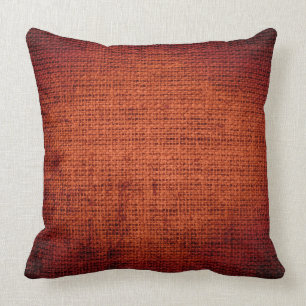 Vintage Burlap Linen Rustic Jute Throw Pillow