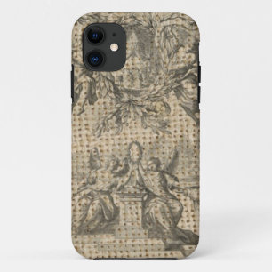 vintage burlap religious heaven victorian angel iPhone 11 case