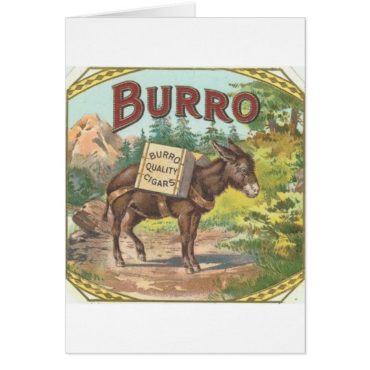 Vintage Burro Card