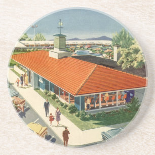 Vintage Business, 50s Family Restaurant Diner Coaster