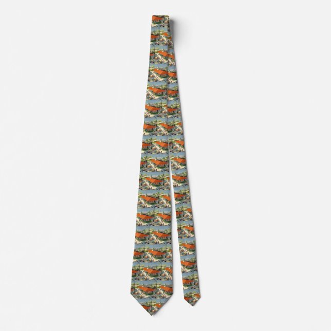 Vintage Business, 50s Family Restaurant Diner Tie (Front)