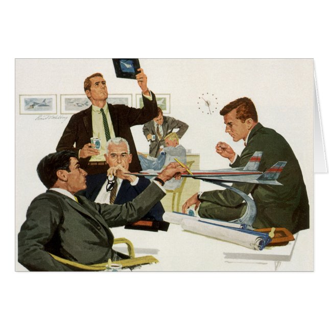 Vintage Business, Airline Executives Meeting (Front Horizontal)
