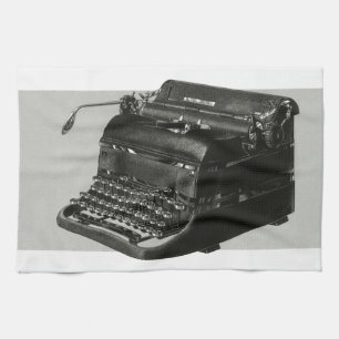 Vintage Business, Antique Office Manual Typewriter Kitchen Towel