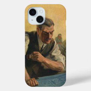 Vintage Business Architect and Building Blueprints iPhone 15 Case