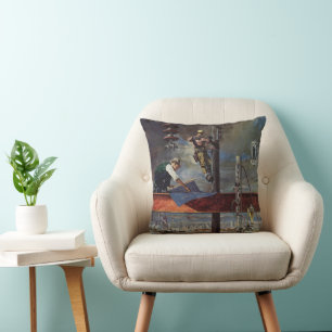 Vintage Business, Architects and Construction Throw Pillow