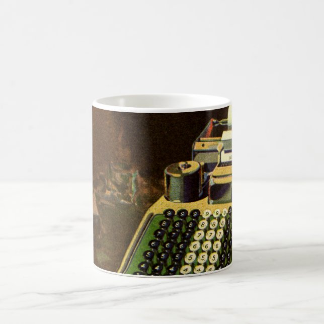 Vintage Business Comptometer Accounting Calculator Coffee Mug (Center)