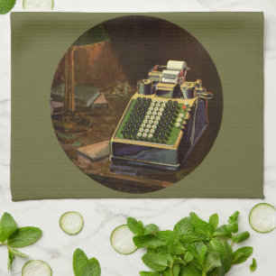 Vintage Business Comptometer Accounting Calculator Kitchen Towel