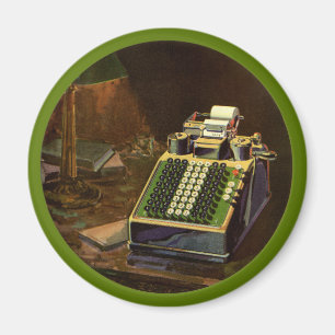 Vintage Business Comptometer Accounting Calculator Magnet
