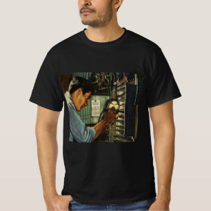 Vintage Business Electrician Circuit Breaker Panel T-Shirt
