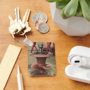 Vintage Business, Giant Water Turbine Energy Keychain