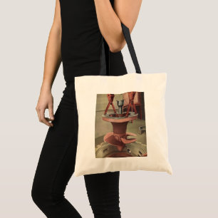 Vintage Business, Giant Water Turbine Energy Tote Bag