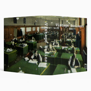 Vintage Business, Journalists in Newspaper Office Binder