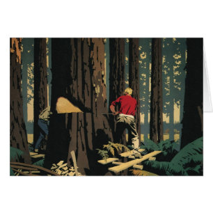 Vintage Business, Lumber Industry Redwood Forest