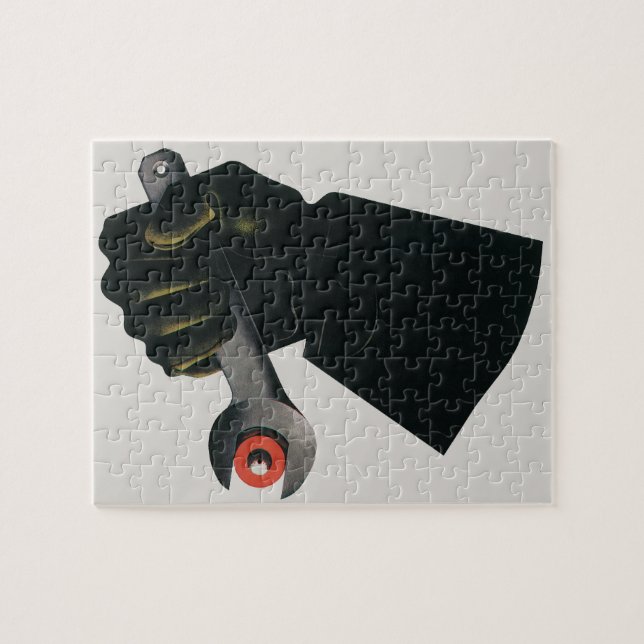 Vintage Business, Manufacturing Factory Machinist Jigsaw Puzzle (Horizontal)