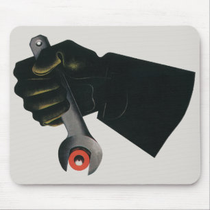 Vintage Business, Manufacturing Factory Machinist Mouse Pad