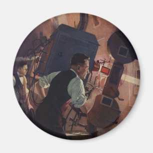 Vintage Business, Movie Theatre Projectionist Magnet