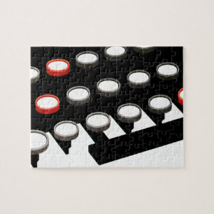 Vintage Business Old Fashioned Typewriter Keyboard Jigsaw Puzzle