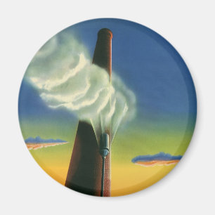 Vintage Business, Steam Whistle Factory Sunrise Magnet