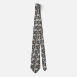 Vintage Business Travel, Reading on the Airplane Tie