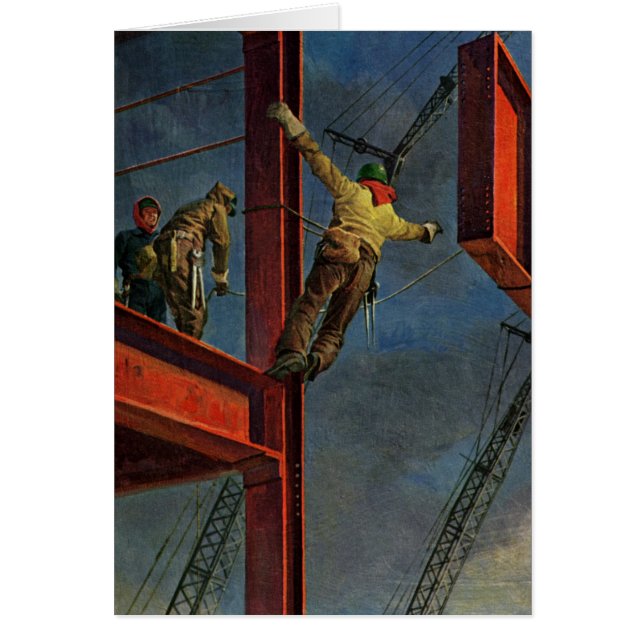 Vintage Business, Workers on Steel Construction (Front)