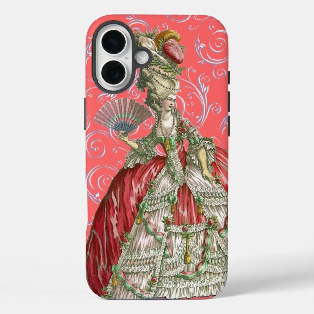 Vintage Bustled Woman Case-Mate iPhone Case (Back)