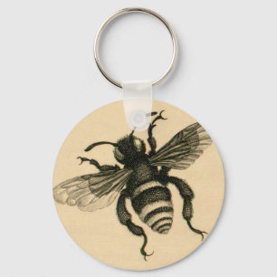 Vintage busy bee keychain