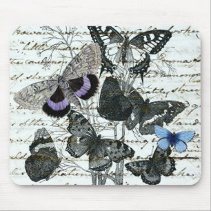 Vintage Butterflies Austen Mousepad