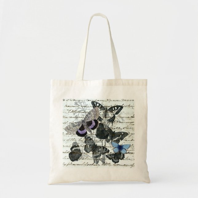 Vintage Butterflies Austen Tote Bag (Front)