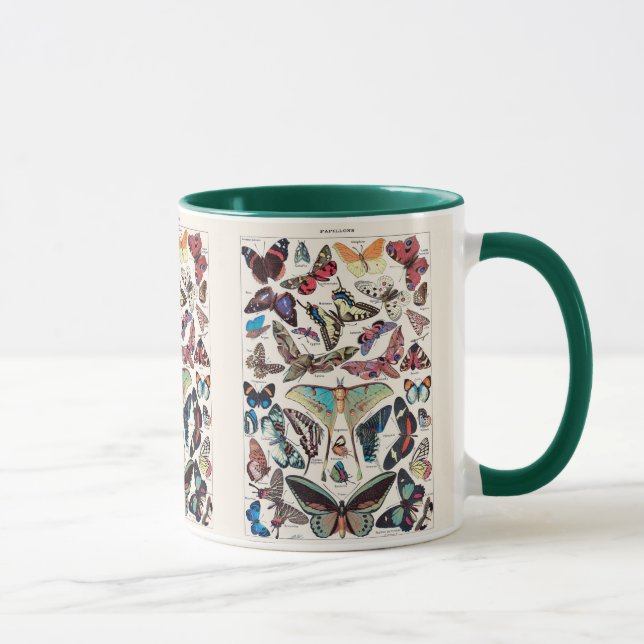 Vintage Butterflies by Adolphe Millot Mug (Right)