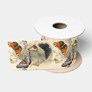 Vintage Butterflies by Oliver Goldsmith Satin Ribbon
