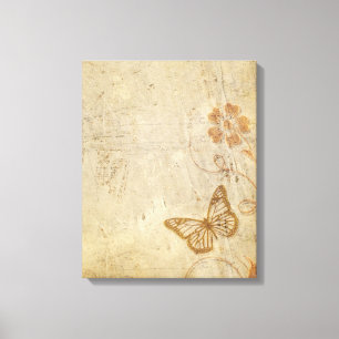 Vintage Butterflies Canvas Print