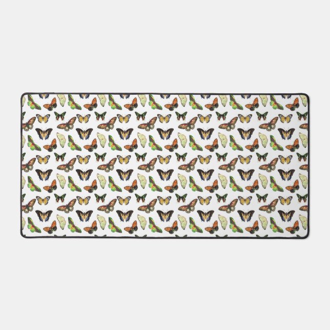 Vintage Butterflies Desk Mat (Front)