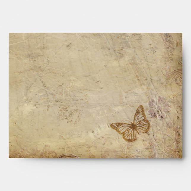 Vintage Butterflies Envelopes (Front)