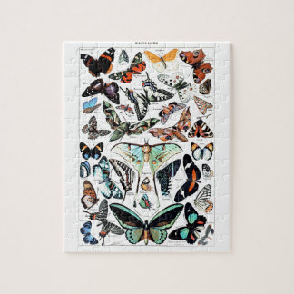 Vintage Butterflies Illustration Jigsaw Puzzle