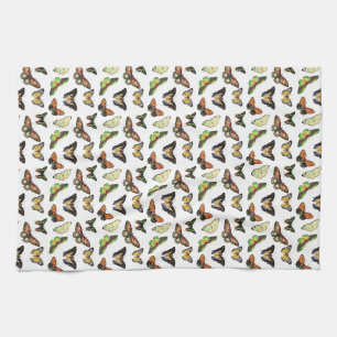 Vintage Butterflies Kitchen Towel