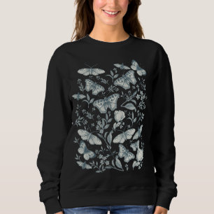 Vintage Butterflies, Moth, Insects and Flowers Sweatshirt