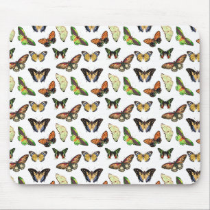 Vintage Butterflies Mouse Pad
